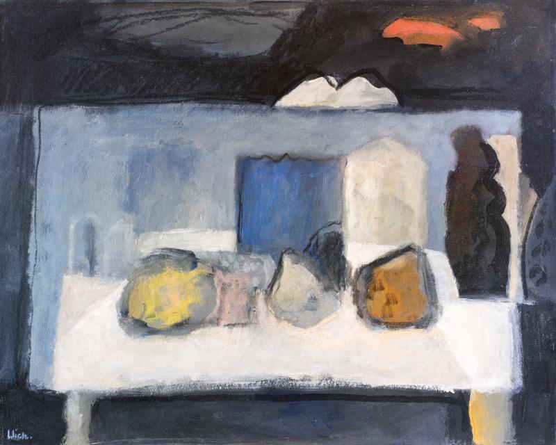 Hoofdfoto Stilleven met blauwe vaas