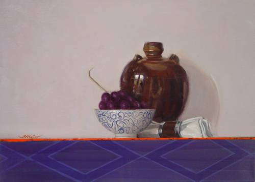 Hoofdfoto Grapes in a bowl