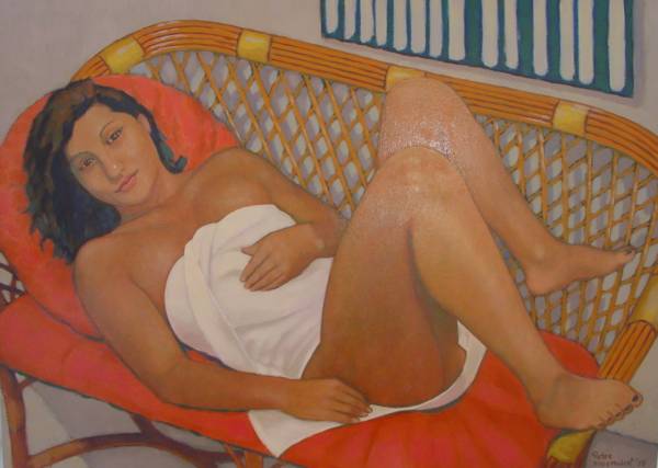 Hoofdfoto Vrouw op bankje