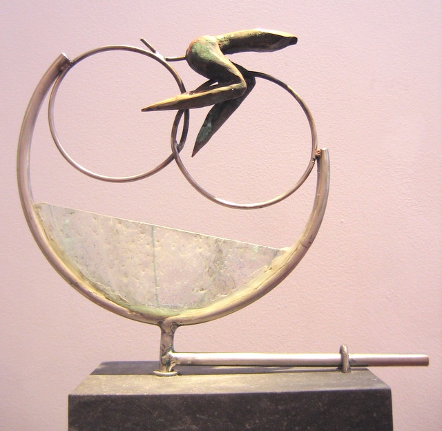 Hoofdfoto Wielrenner boven water