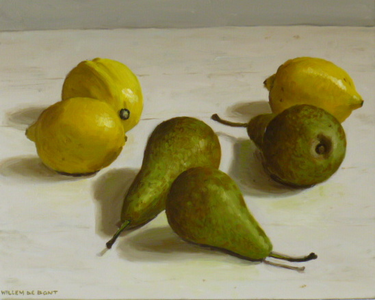 Hoofdfoto 3 citroenen en 3 peren