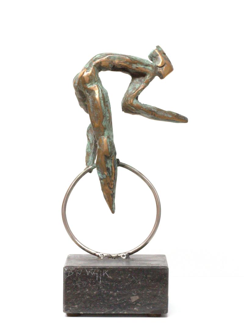 Hoofdfoto Fietser op één wiel