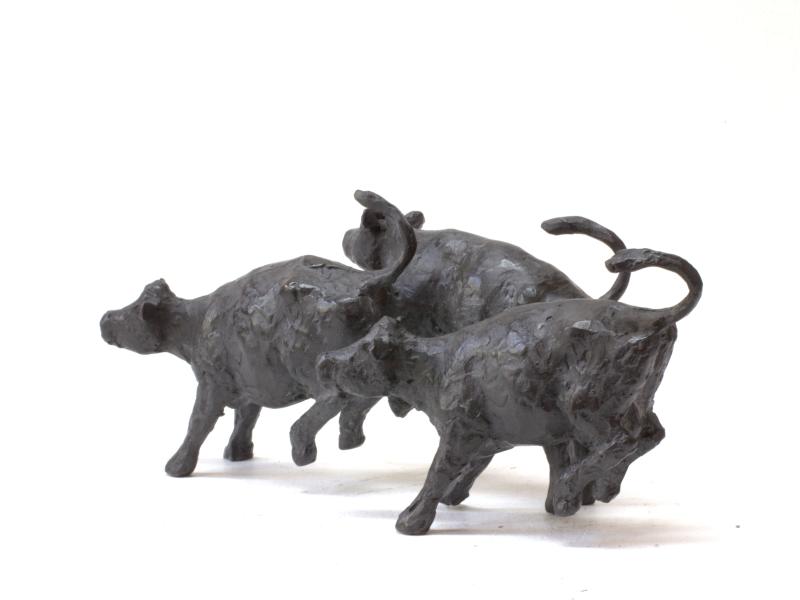 Foto 3 van 3 kleine dansende koeien