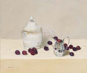 Hoofdfoto Cherries with a Georgian pot